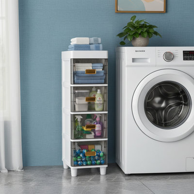 Plastic / Acrylic Freestanding Bathroom Cabinet