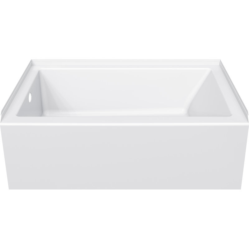 Baignoire profonde en alcôve de 60 po x 60 po Austin, Gauche