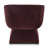 Zeno Chenille Lounge Chair in Mello Plum