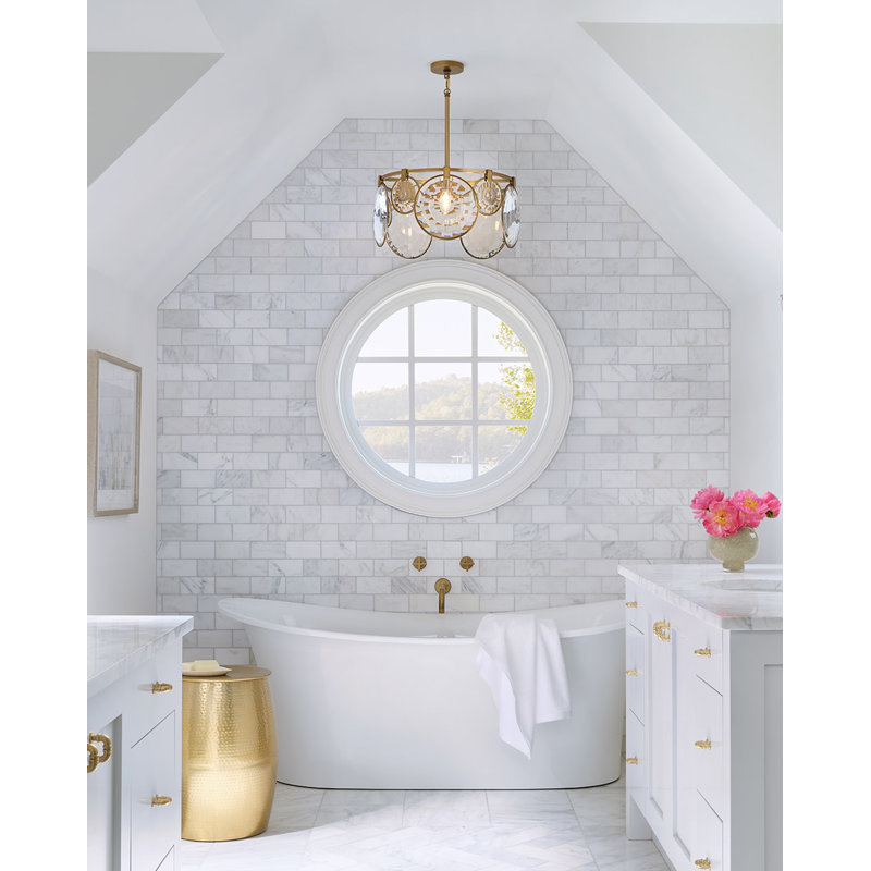Nala 5 - Light  Convertible Pendant, Heritage Brass