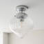 Abington Glass Semi Flush Mount