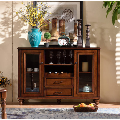 Buffet en bois massif de style américain