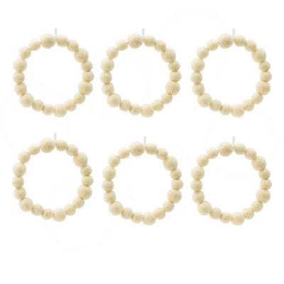 Couronne de 6,7 po, ornements d'arbre de Noël pour décorations de fêtes, ensemble de 6