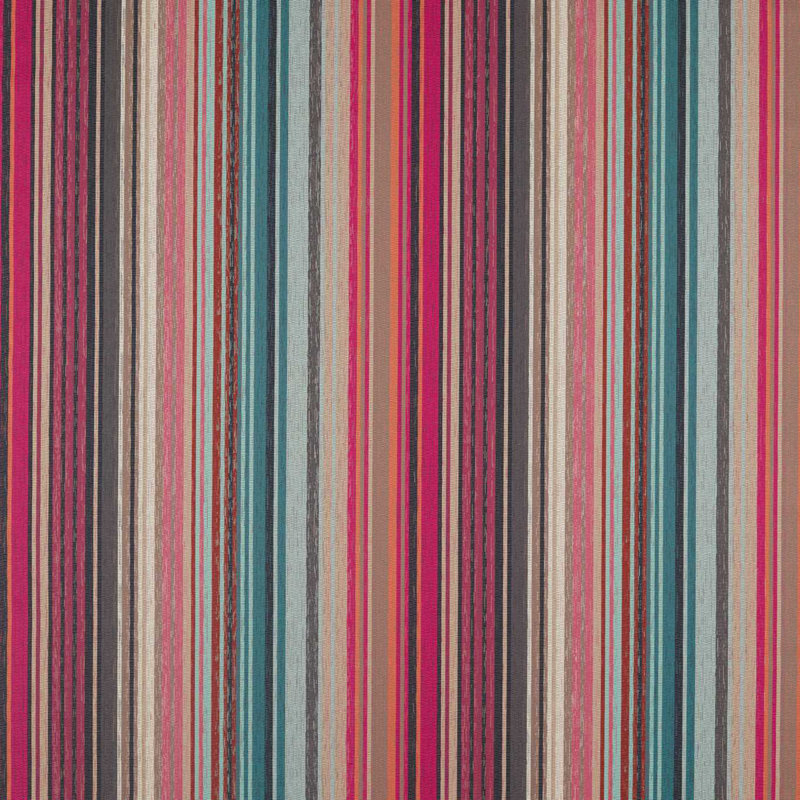 Spectro Stripe Fabric, Cerise/Marine/Coral
