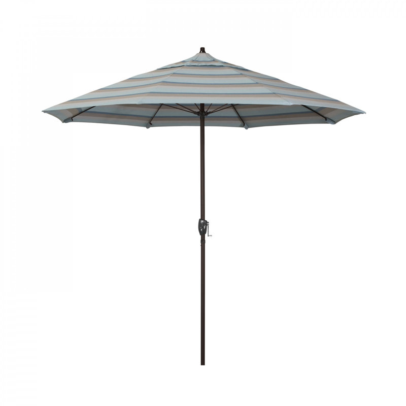 Parasol de marché 7,5 pi Gino, Sunbrella® brume Gateway, H 94 po x l 86,3 po x P 86,3 po