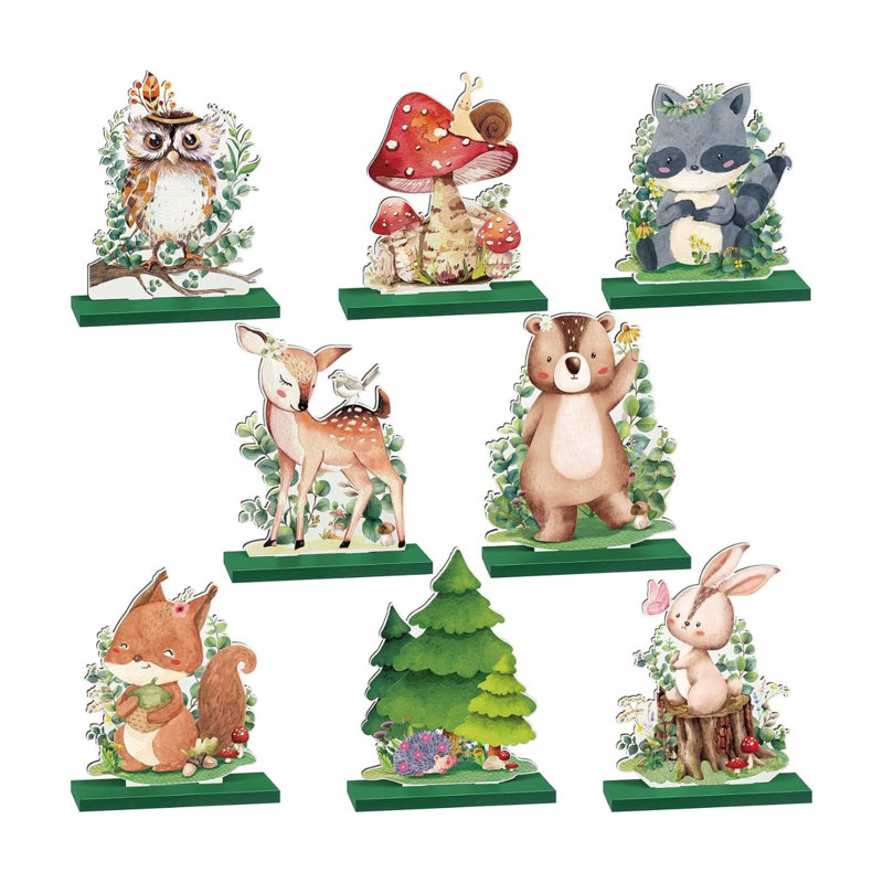 Ensemble de 8 centres de table Woodland