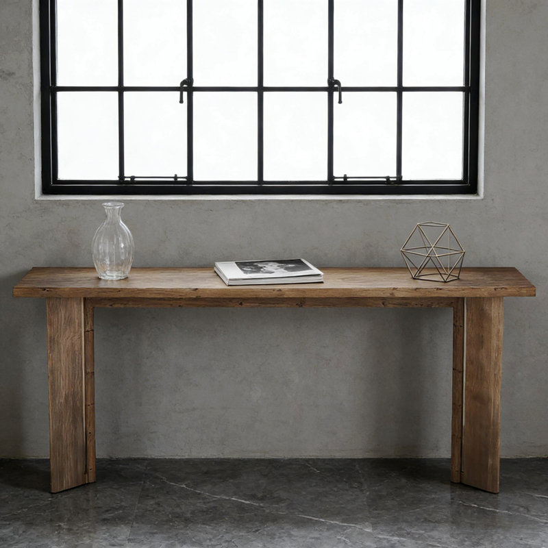 Table de vestibule en bois, console chic, table de canapé, table de vestibule
