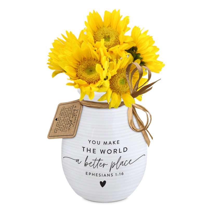 Jagtar Vase Textured You Make The World Better