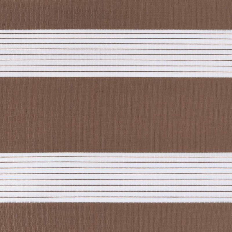 George Oliver Zebra Blind Polyester, Brown, 70cmW x 200cmL