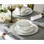 Waterside 12pc Gold Rim Porcelain Dinner Set