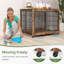 Table de bout avec cage pour chien en bois Furniture Style-1106572182