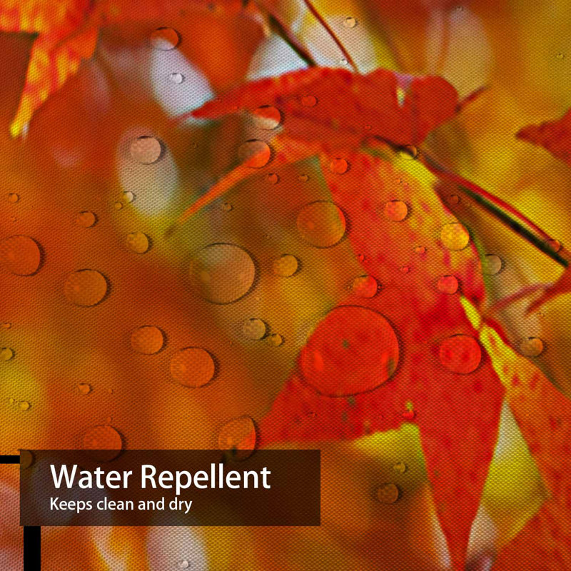 Rideau de douche Golden Orange Autumn, L 72 po x l 78 po
