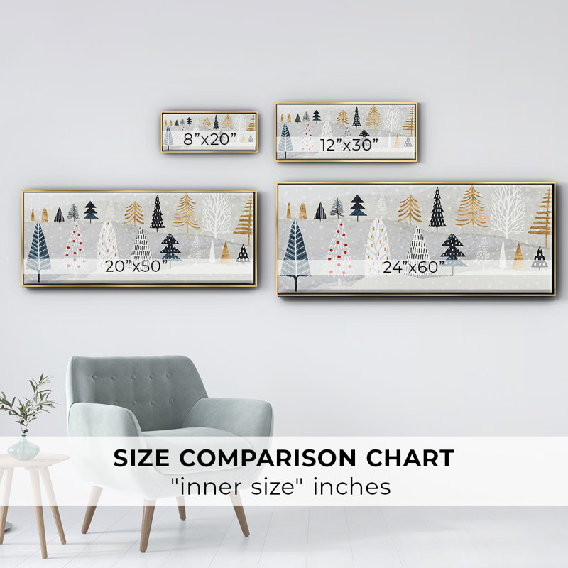 Christmas Chalet Collection D- Framed Canvas