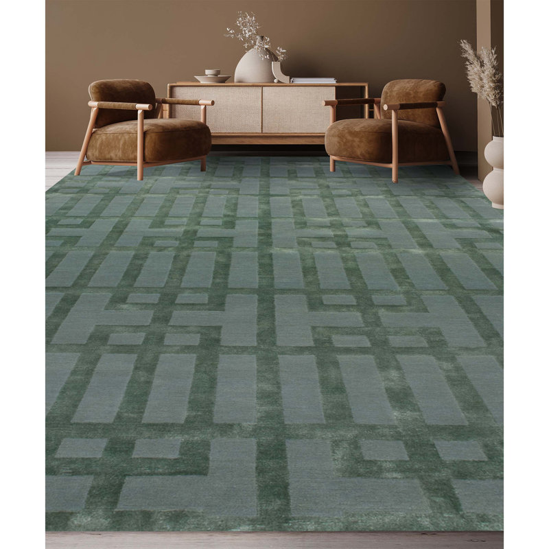 Geometric Area Rug, Rectangle 4' x 6'