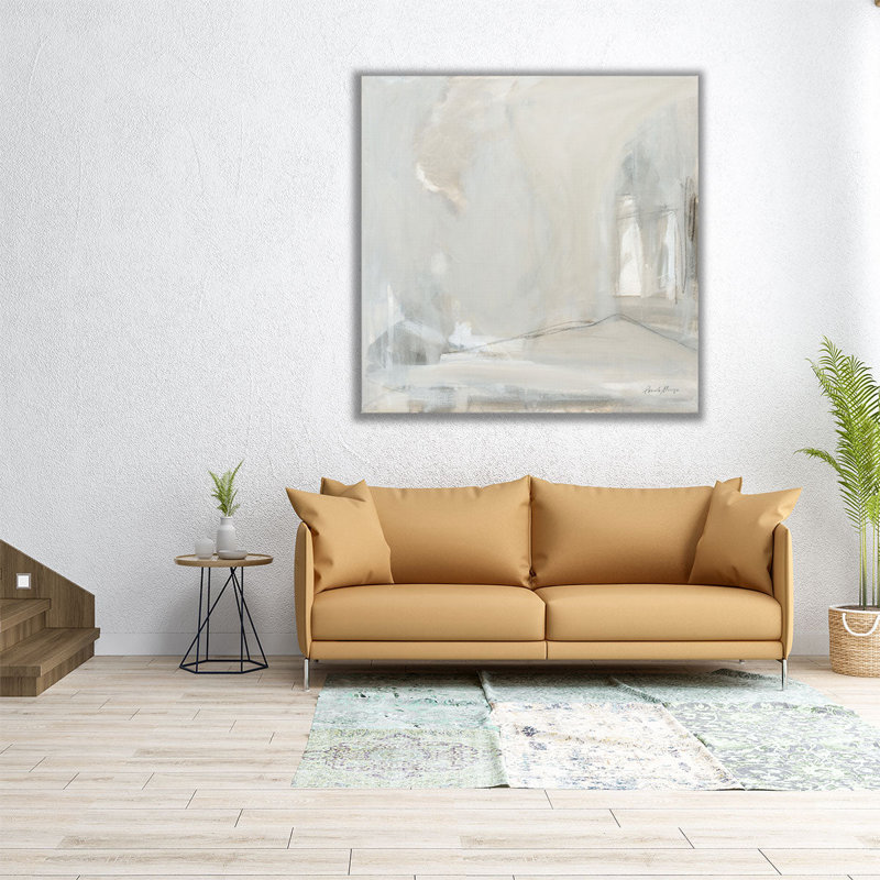 Delicate Grey - Canvas Print Wall Art, H 12 po x l 12 po