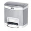 Poubelle à couvercle tactile en acier inoxydable 4 gallons Slim Jim