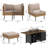 9-Piece Outdoor Premium Patio Wicker Sectional Seating Group With Cushions And Fire Pit Table-2063479106