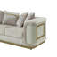 Ensemble de salon 3 pièces Dunning Crème-450793118