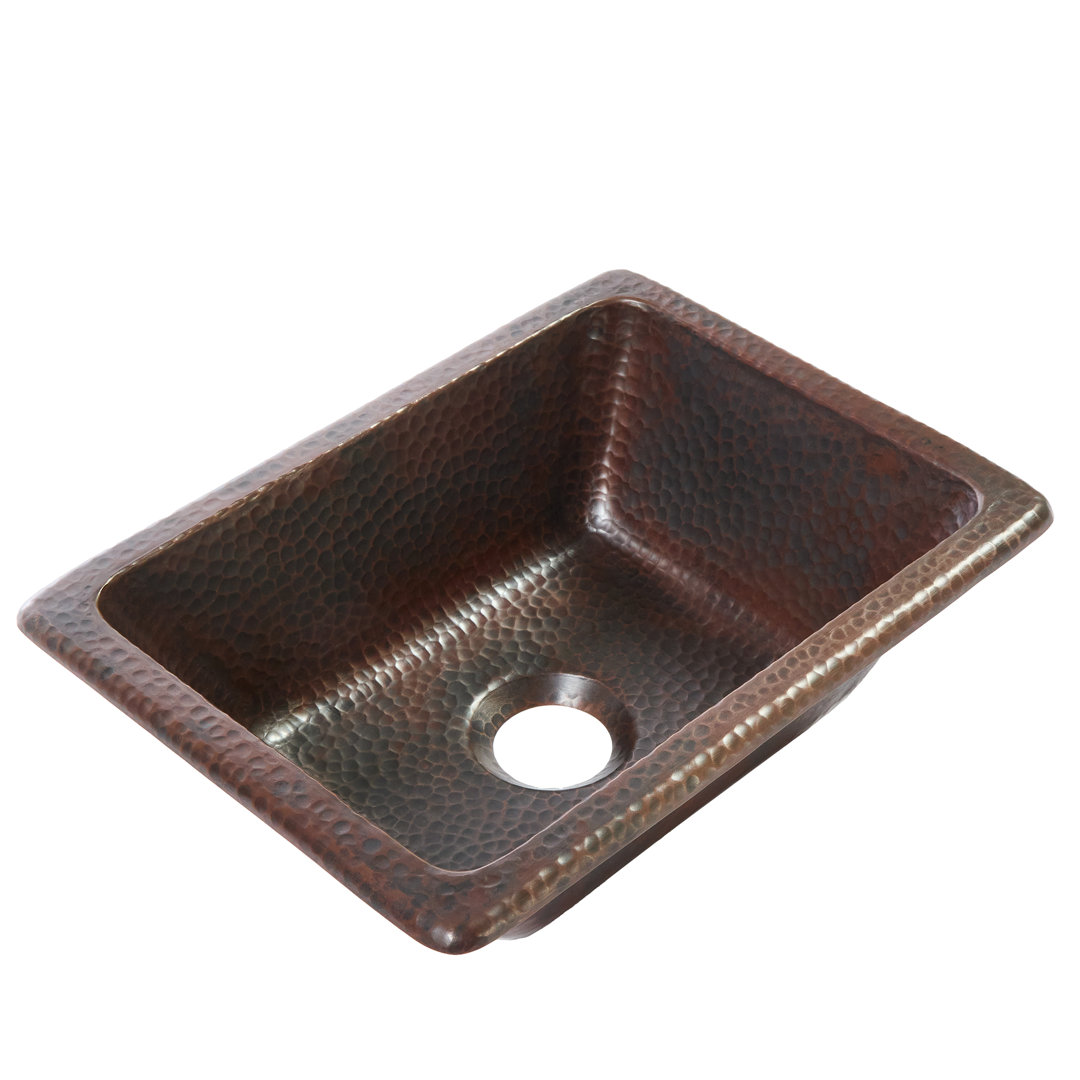 Hawking 12" Dual Flex Bathroom Sink in Copper Sinkology
