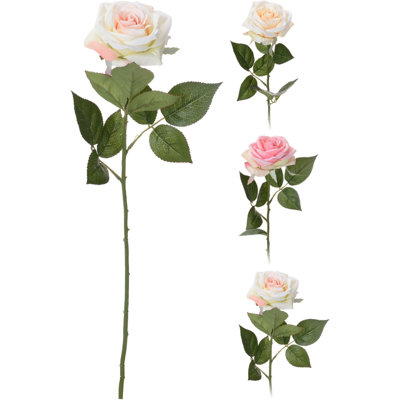 68 cm H Artificial Rose