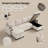 Beige Chenille 113" Sectional Sofa Bed with Storage Chaises, USB Ports & Cup Holders-257534052