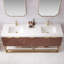 Meuble-lavabo double autoportant avec comptoir Mahon 72-916705592-916613569