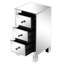Table de chevet 3 tiroirs 23,6 po Frazee