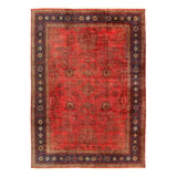 One-of-a-Kind 14'11" x 21'3" New Age Area Rug in Rust/Gold/Malibu/Navy Blue