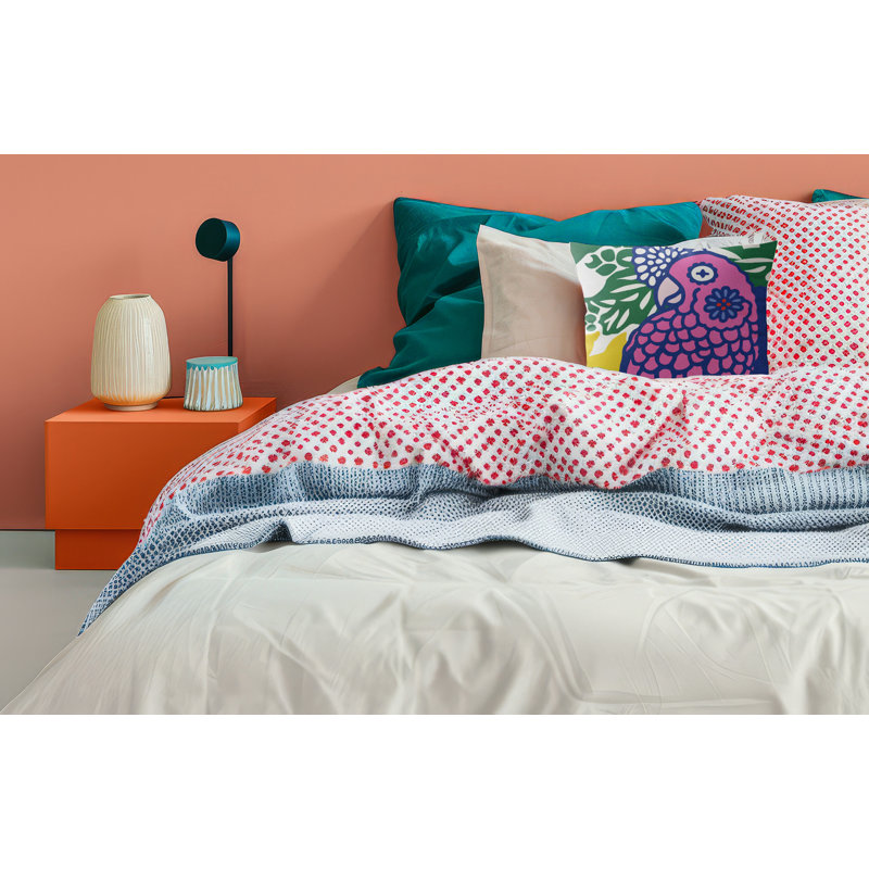 Sibia Microsuede Square Throw Pillow, Square 20", Navy Blue/Pink/Green/Yellow