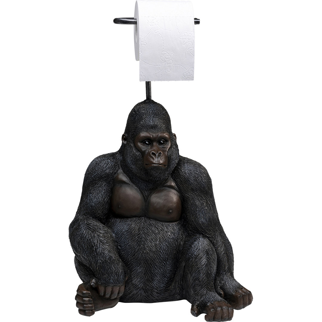 Sitting Monkey Gorilla Paper Roll Holder