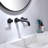 Wall Mounted Optional 2-handle Bathroom Faucet