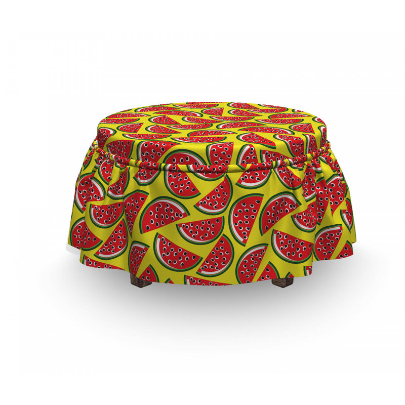 Housse pour repose-pieds dessin tasty summer