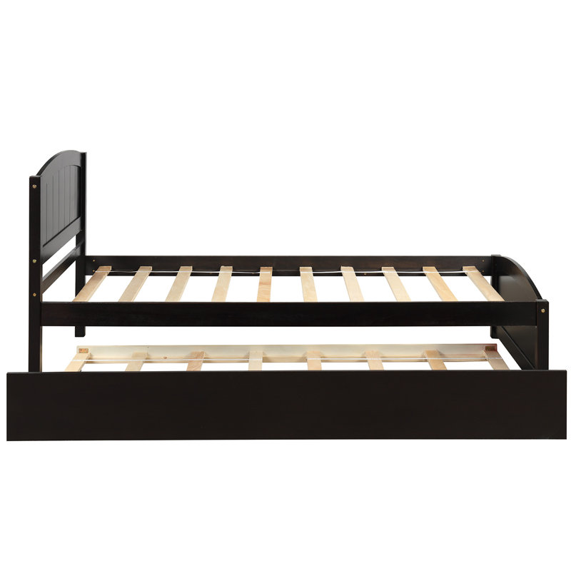 Grand lit plateforme avec couchette, espresso