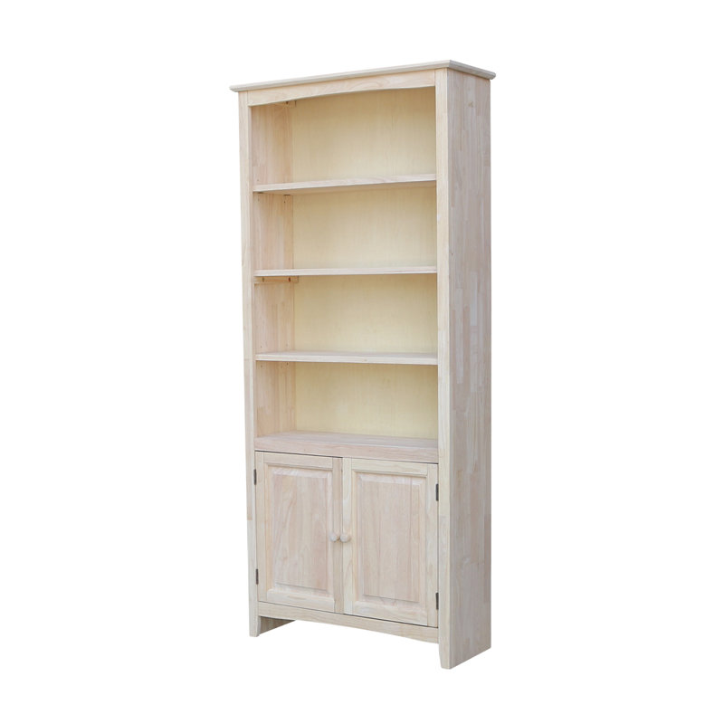 Dufrene Storage Bookcase, Unfinished/Ready to Finish, (6 Shelves) 72" H x 32" W x 12" D