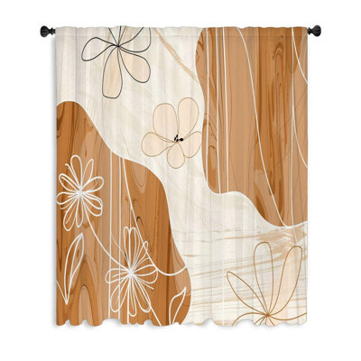 Rideau transparent en polyester Heloisa