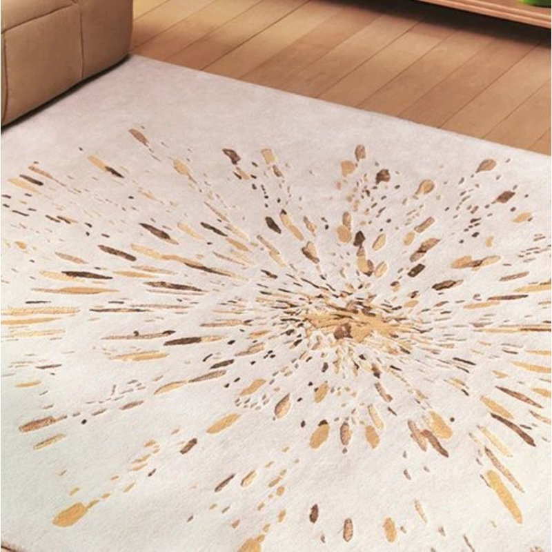 Paint Hand Tufted Area Rug, Rectangle 5'7" x 7'10"