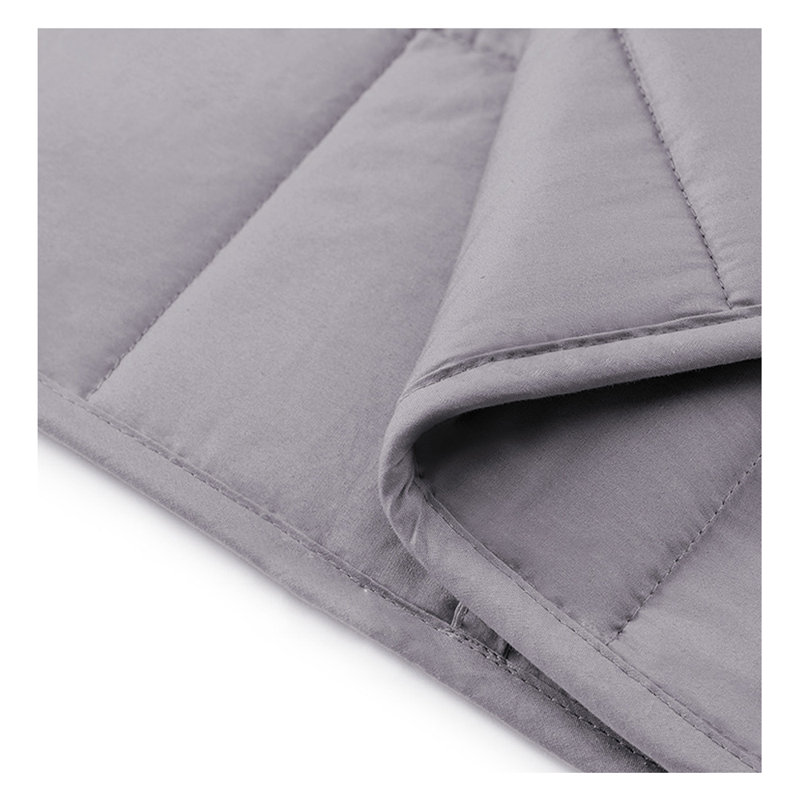 Couverture lestée en coton pour adulte RIX - Gris foncé, l 80 po x L 87 po