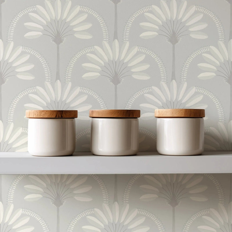 Palm Arches - Papier peint, Lin lin, Peler et coller, Self-Adhesive