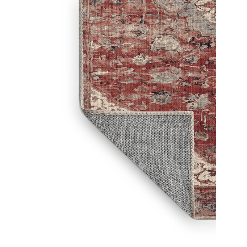 Machine Washable Gray Area Rug, Square 8'