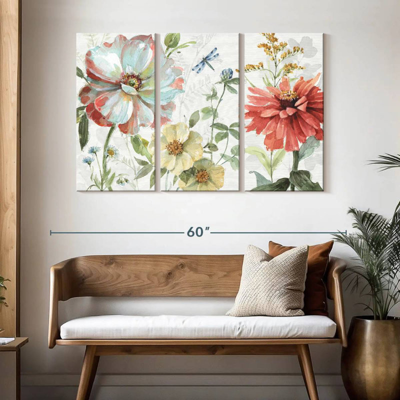Harnek Spring Meadow II, 32" H x 50" W