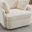 Fauteuil pivotant rembourré avec repose-pieds l 40,53 po-850425289