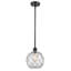 Luminaire suspendu en forme de globe à 1 lumière avec accents en corde Tobey-1127875316-1127875317-1127904781