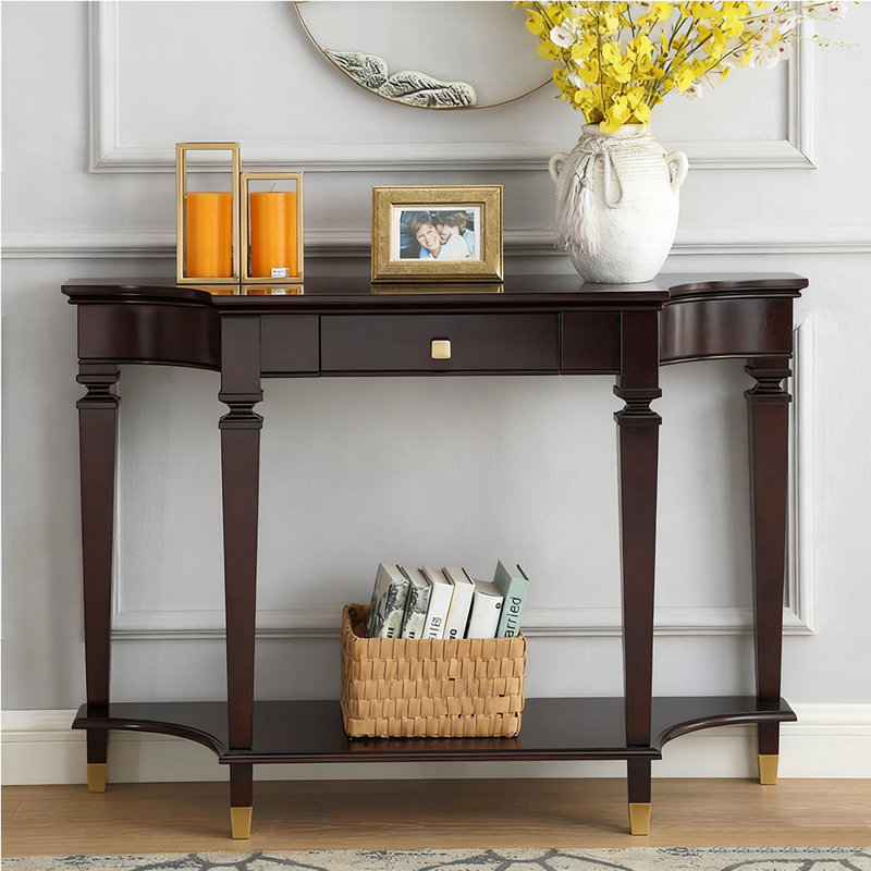 American-style luxury solid wood console table