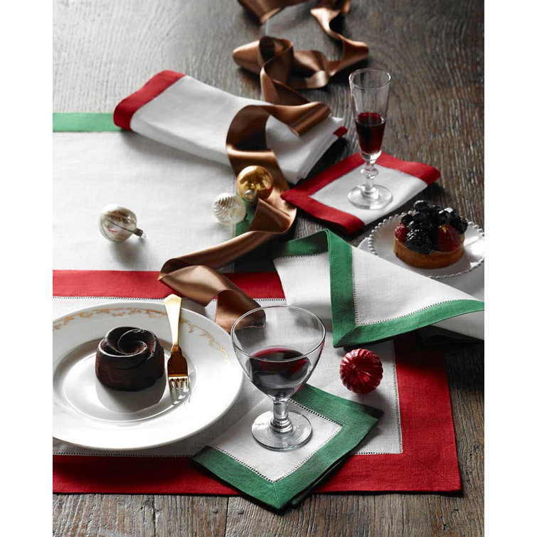 Filetto 4 Piece Linen Placemat Set
