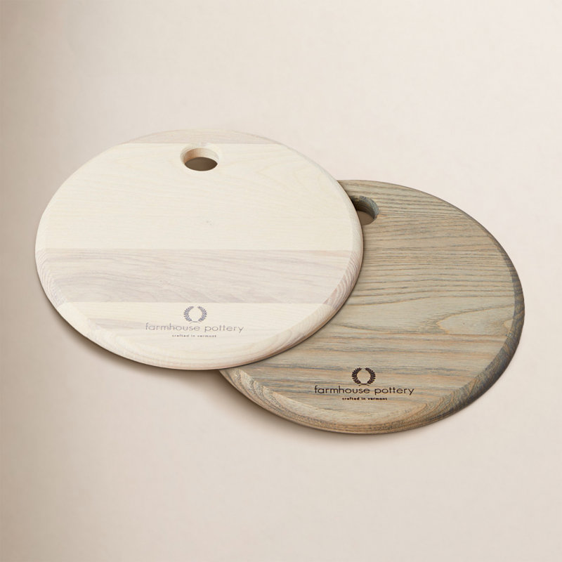 Wood Cheese Board, Medium: 12", Gray