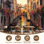 Papier peint auto-adhésif Venice Canal Sunset Sunset Gondolas-1323090147
