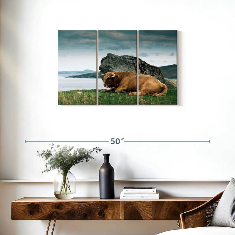 Brampt Highlander Bull, 20" H x 33" W