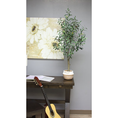 Olive artificielle en pot