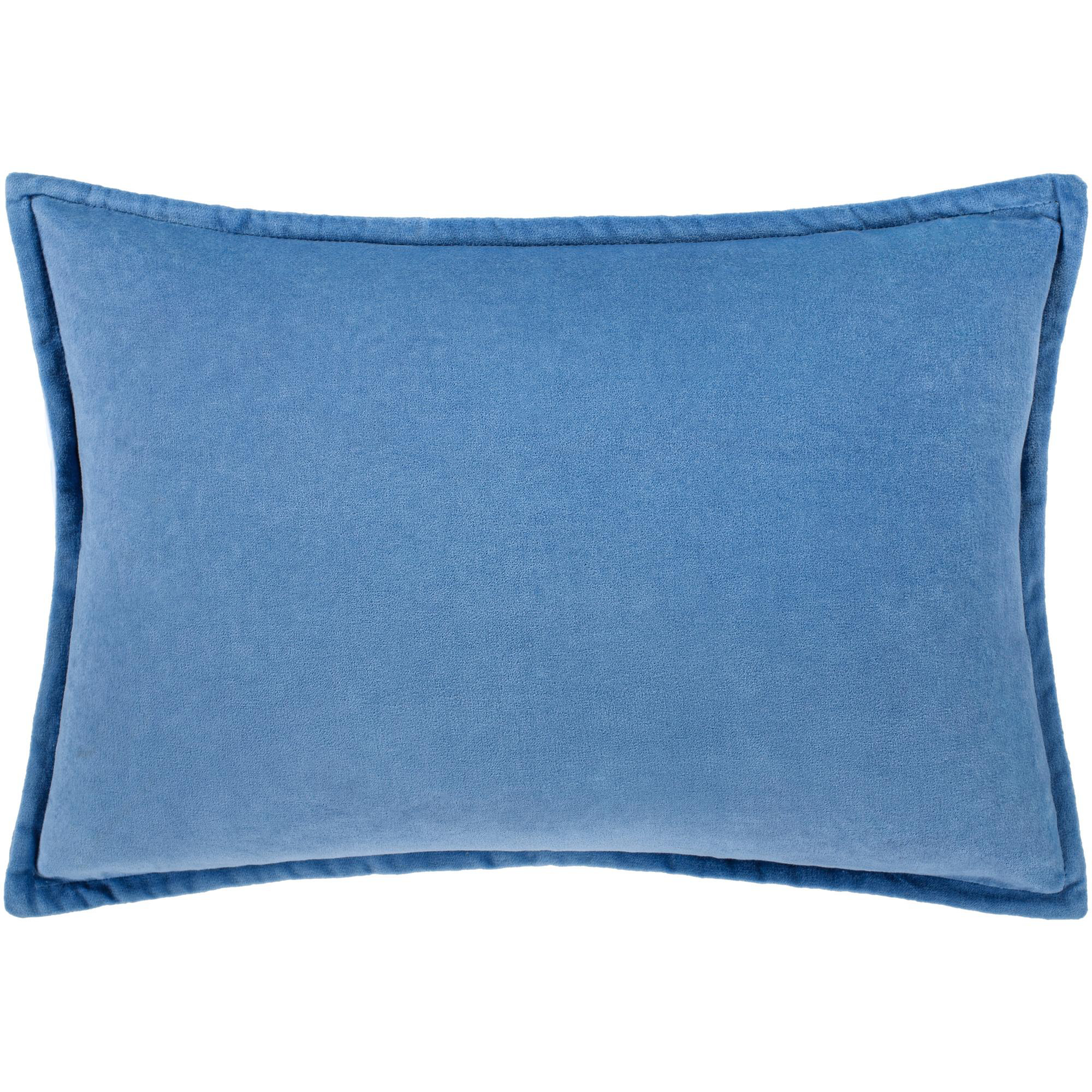 Norwin Cotton Throw Pillow, Blue, 13"H x 19"W, Pillow Cover Only - No Insert