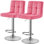 Tabouret tournant pivotant rembourré avec grande base piédestal